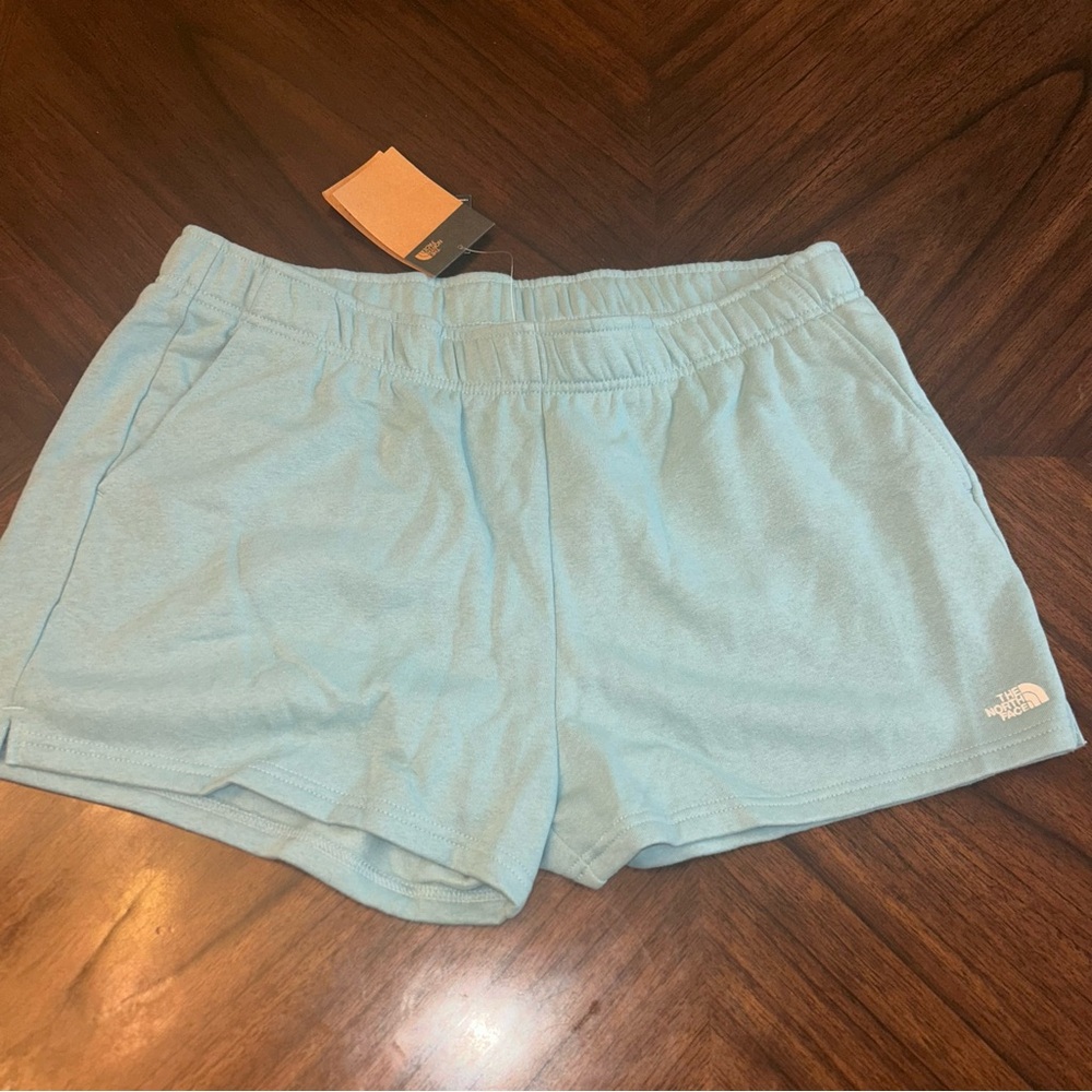 THE NORTH FACE Half Dome Fleece Womens Shorts Reef Waters/TNF White Sz XXL New - Picture 6 of 6